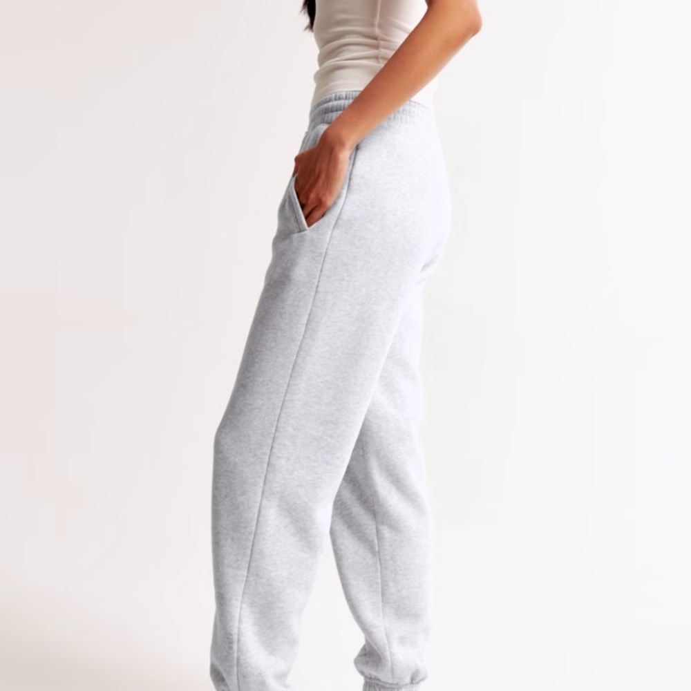 Abercrombie & Fitch White Track Pants - Picture 6 of 8